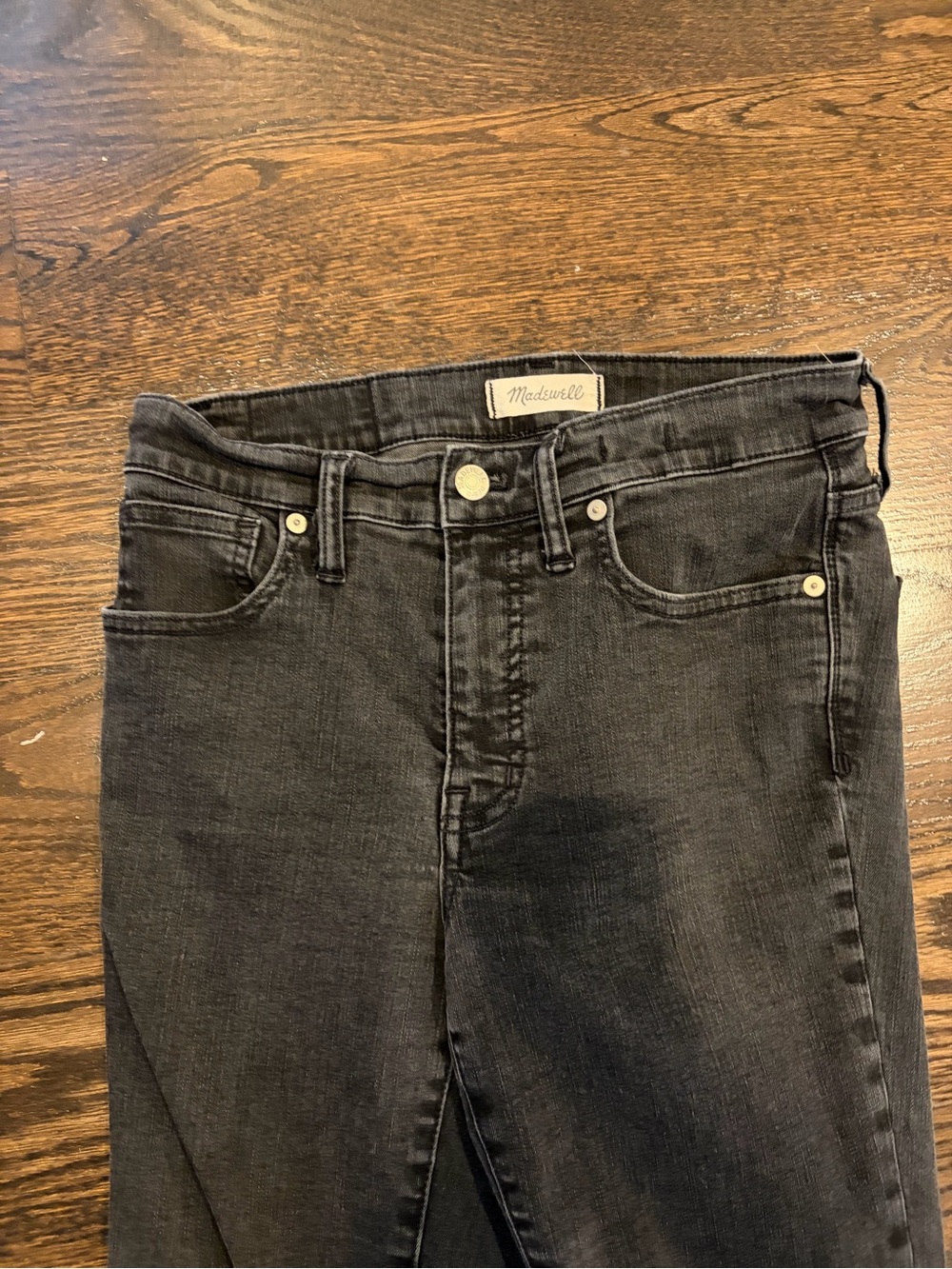 Madewell Black 9 inch High-Rise Skinny Jeans